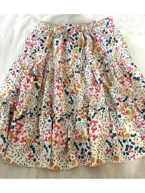 Floral Ruffled Mini Skirt Coquette Cottagecore Y2K Pink Floral Skirt Size M